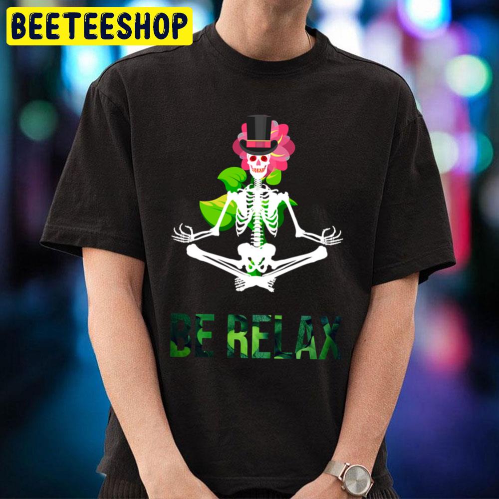 Skeleton Practicing Yoga Vintage Day Of The Dead Halloween Trending Unisex T-Shirt Skeleton Practicing Yoga Vintage Day Of The Dead Halloween Trending Unisex T-Shirt