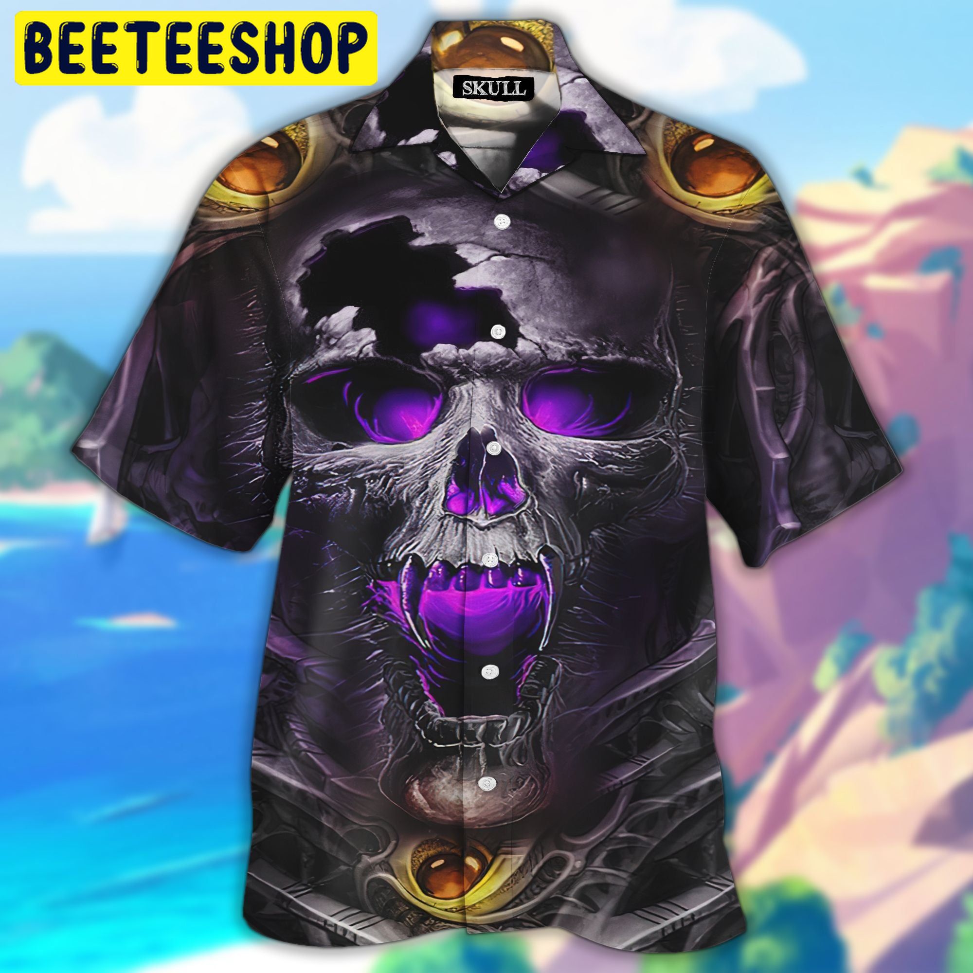 Skull 3D All Over Printed Trending Hawaiian Shirt Skull 3D All Over Printed Trending Hawaiian Shirt