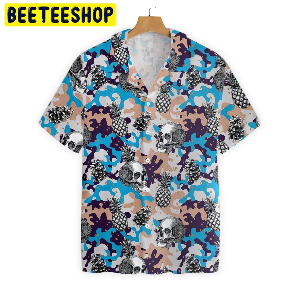 Skull Camouflage Pattern Trending Hawaiian Shirt Skull Camouflage Pattern Trending Hawaiian Shirt