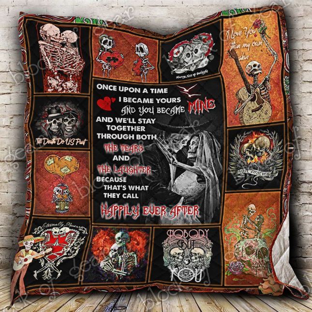 Skull Couple We'll Stay Together Quilt Blanket Great Customized Gifts For Birthday Christmas Thanksgiving Skull Lover Skull Couple We'll Stay Together Quilt Blanket Great Customized Gifts For Birthday Christmas Thanksgiving Skull Lover