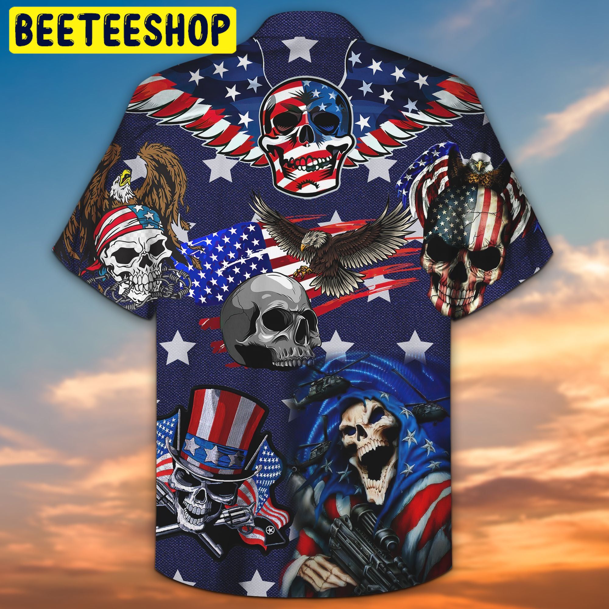 Skull Flag 3D All Over Printed Trending Hawaiian Shirt Skull Flag 3D All Over Printed Trending Hawaiian Shirt