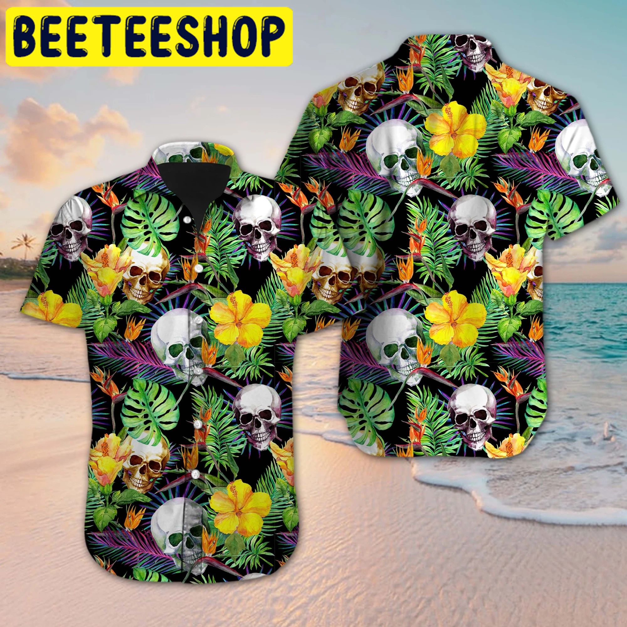Skull Hawaiian Shirt 1559 Skull Hawaiian Shirt 1559