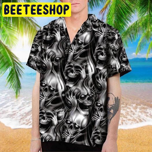 Skull Hawaiian Shirt 7359 Skull Hawaiian Shirt 7359