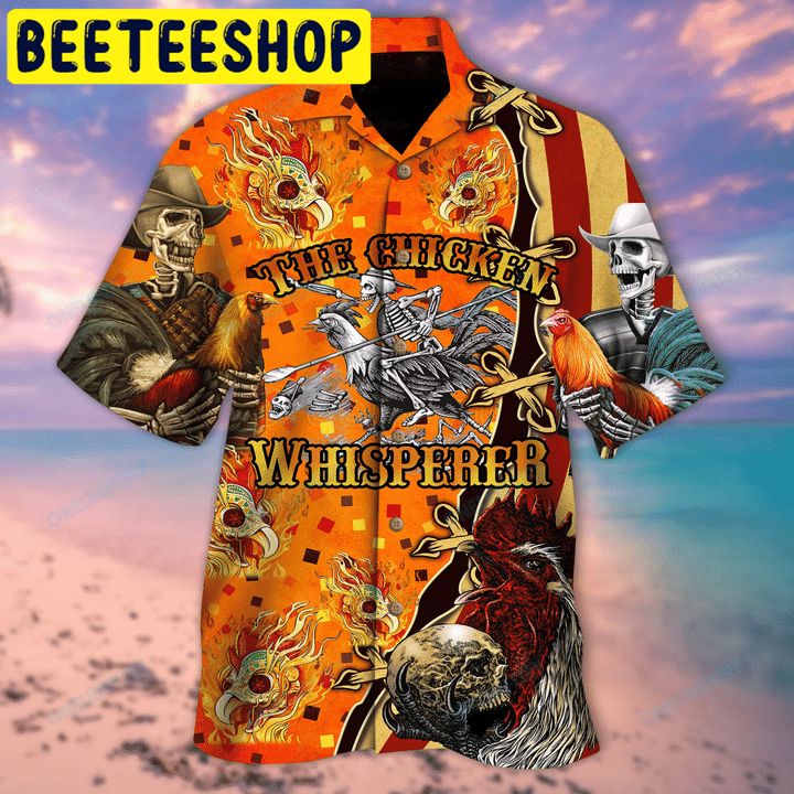 Skull Hot Chilli Chicken Hawaiian Shirt Skull Hot Chilli Chicken Hawaiian Shirt
