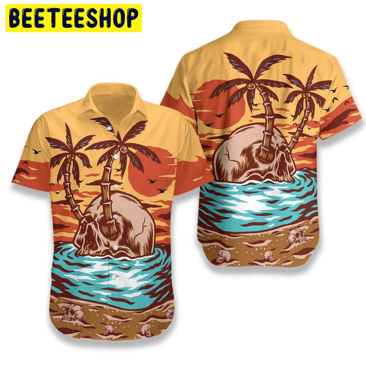 Skull Summer Beach Trending Hawaiian Shirt Skull Summer Beach Trending Hawaiian Shirt