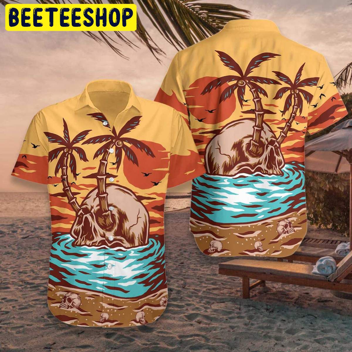 Skull Summer Beach Trending Hawaiian Shirt Skull Summer Beach Trending Hawaiian Shirt
