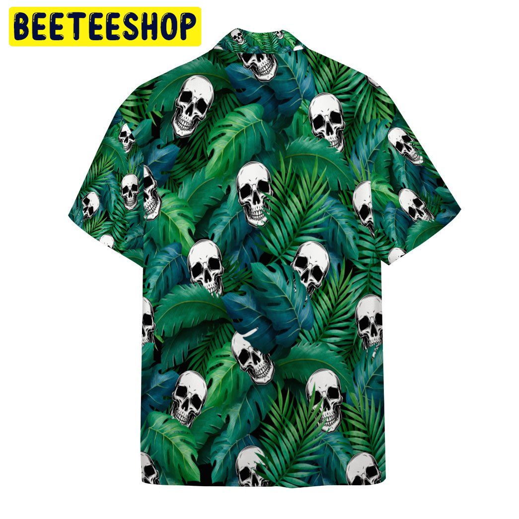 Skull Tropical 3D All Over Printed Trending Hawaiian Shirt Skull Tropical 3D All Over Printed Trending Hawaiian Shirt