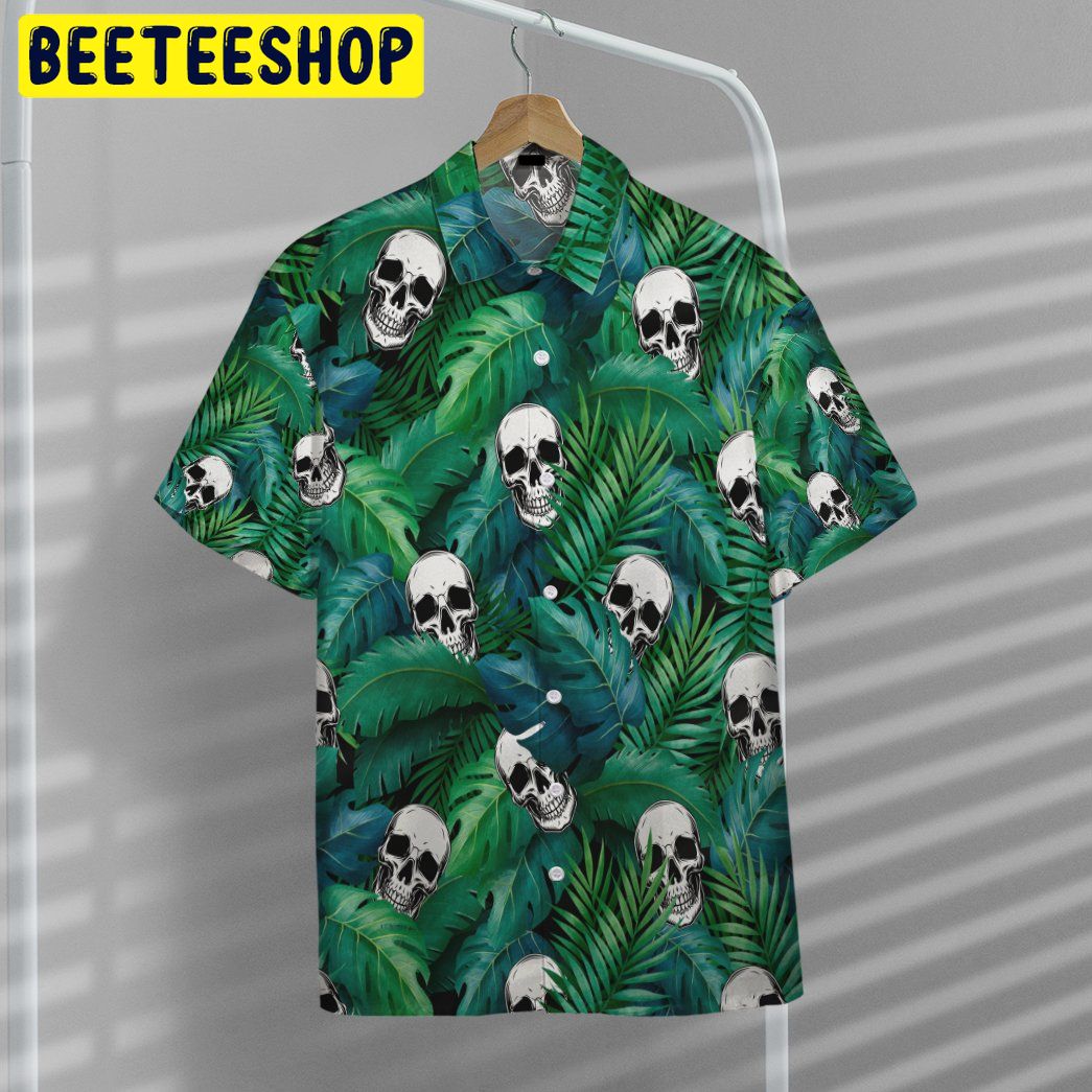 Skull Tropical 3D All Over Printed Trending Hawaiian Shirt Skull Tropical 3D All Over Printed Trending Hawaiian Shirt