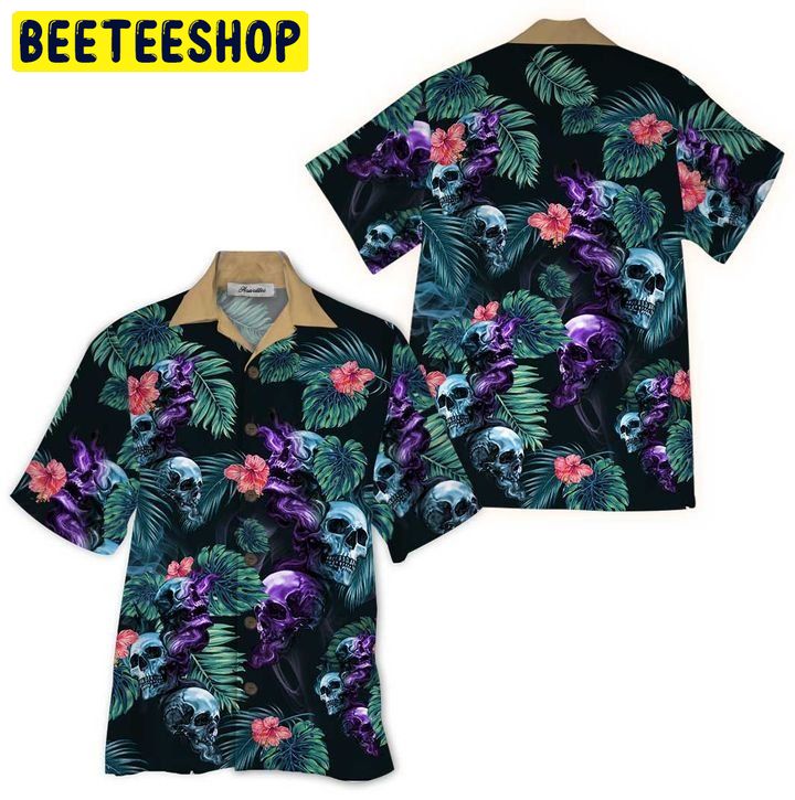 Skull Tropical 3D Trending Hawaiian Shirt Skull Tropical 3D Trending Hawaiian Shirt