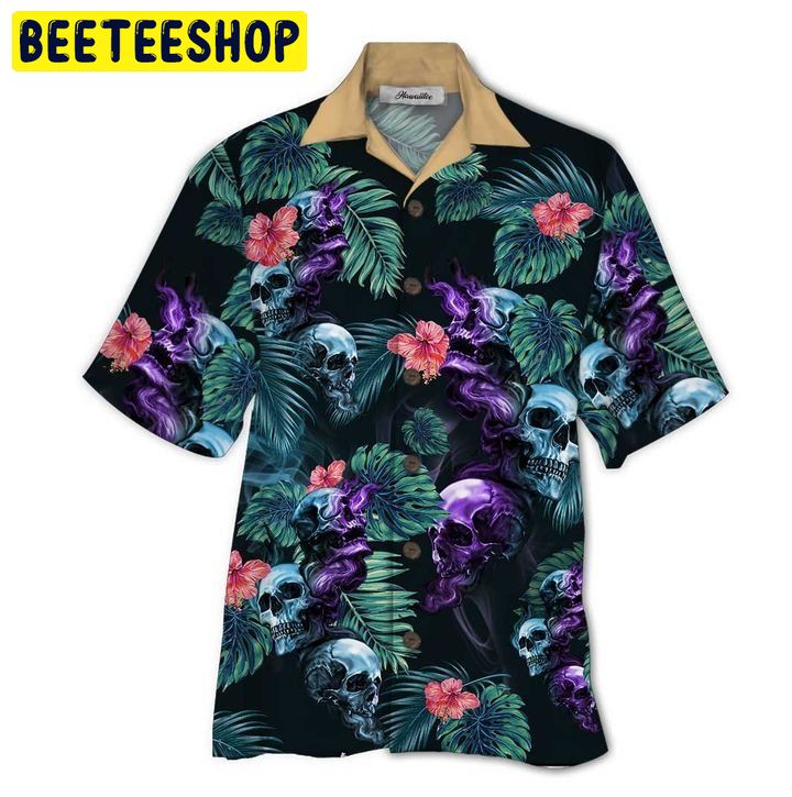Skull Tropical 3D Trending Hawaiian Shirt Skull Tropical 3D Trending Hawaiian Shirt