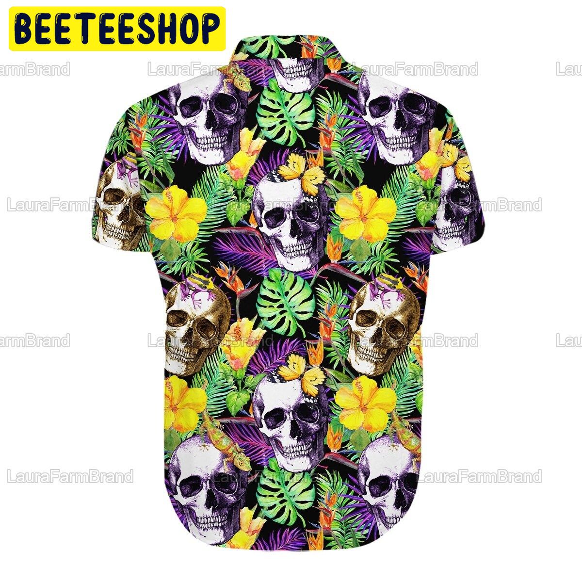 Skull Tropical Floral Aloha Trending Hawaiian Shirt Skull Tropical Floral Aloha Trending Hawaiian Shirt