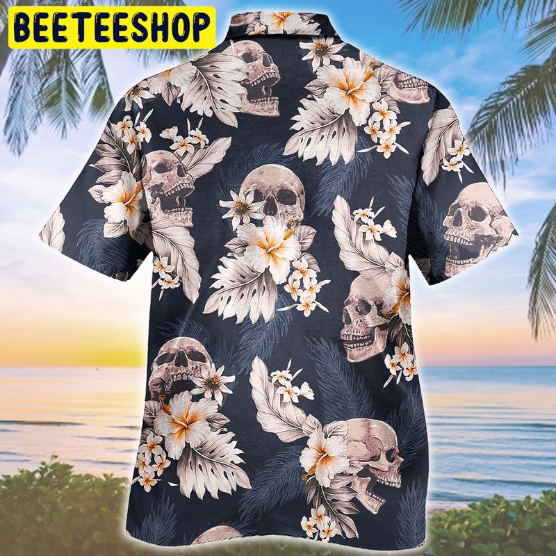 Skull Tropical Plan Pattern Trending Hawaiian Shirt Skull Tropical Plan Pattern Trending Hawaiian Shirt