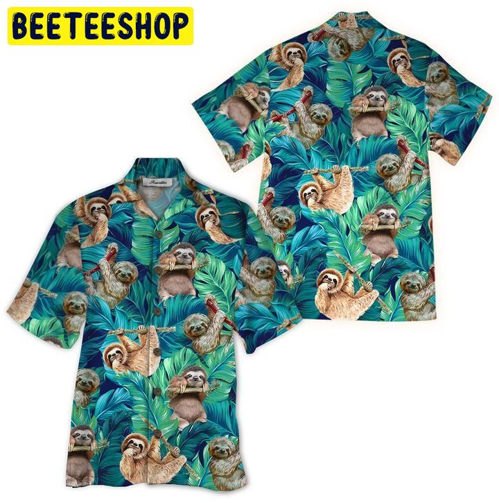 Sloth 3D All Over Printed Trending Hawaiian Shirt Sloth 3D All Over Printed Trending Hawaiian Shirt
