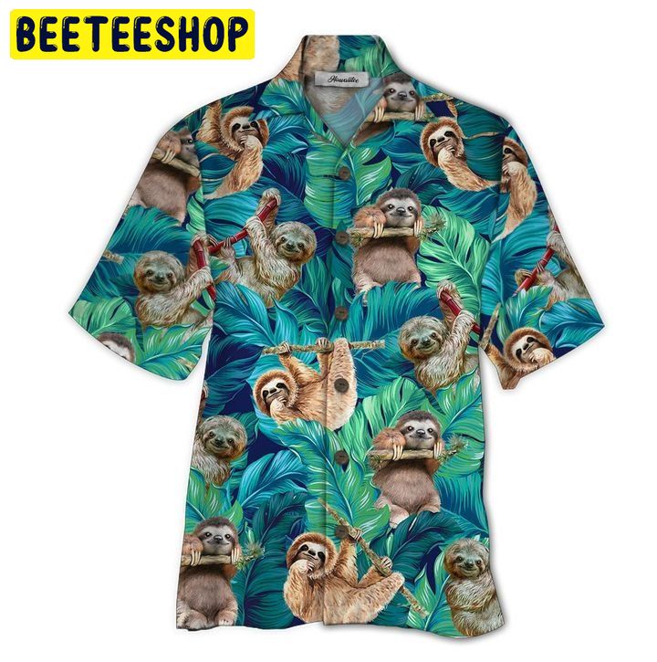 Sloth 3D All Over Printed Trending Hawaiian Shirt Sloth 3D All Over Printed Trending Hawaiian Shirt