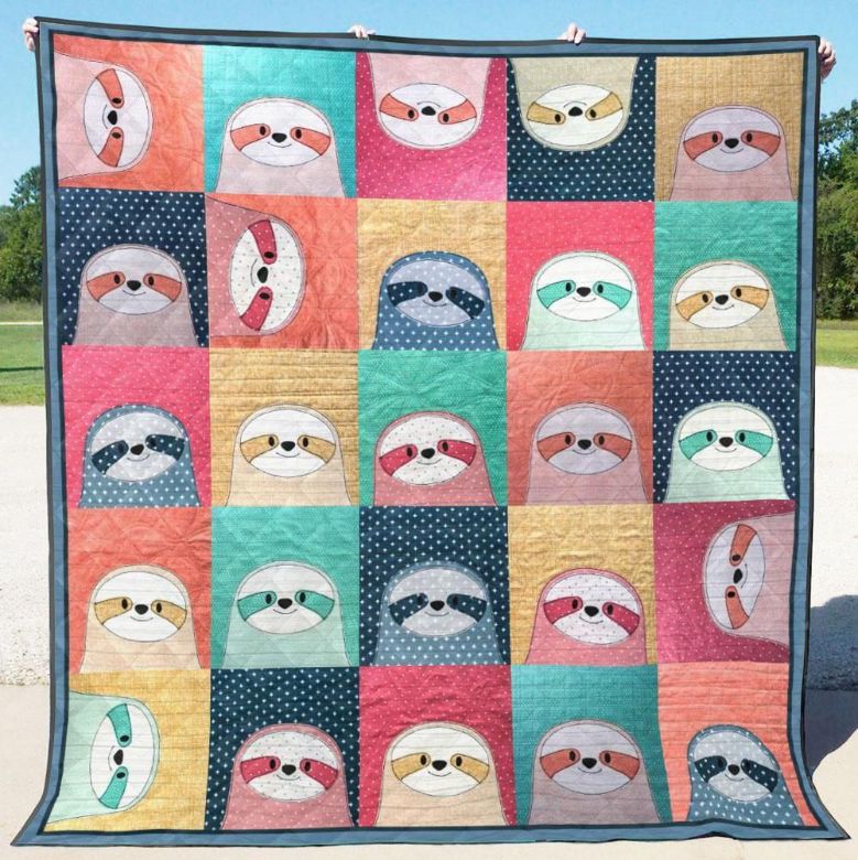 Sloth Quilt Blanket Sloth Quilt Blanket