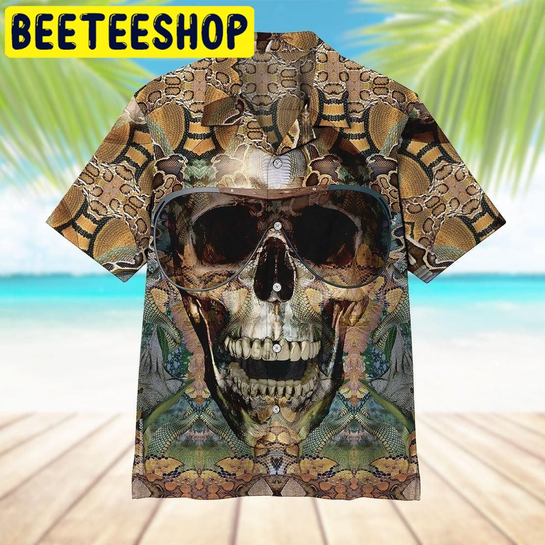 Snake Skull Hawaiian Shirt Snake Skull Hawaiian Shirt