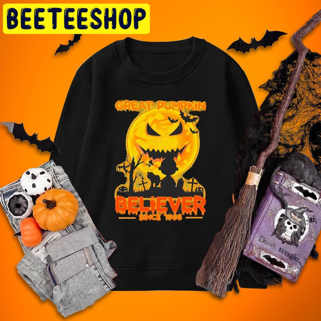 Snoopy And Charlie Brown Great Pumpkin Believer Since 1966 Charlie Brown Halloween Trending Unisex T-Shirt Snoopy And Charlie Brown Great Pumpkin Believer Since 1966 Charlie Brown Halloween Trending Unisex T-Shirt