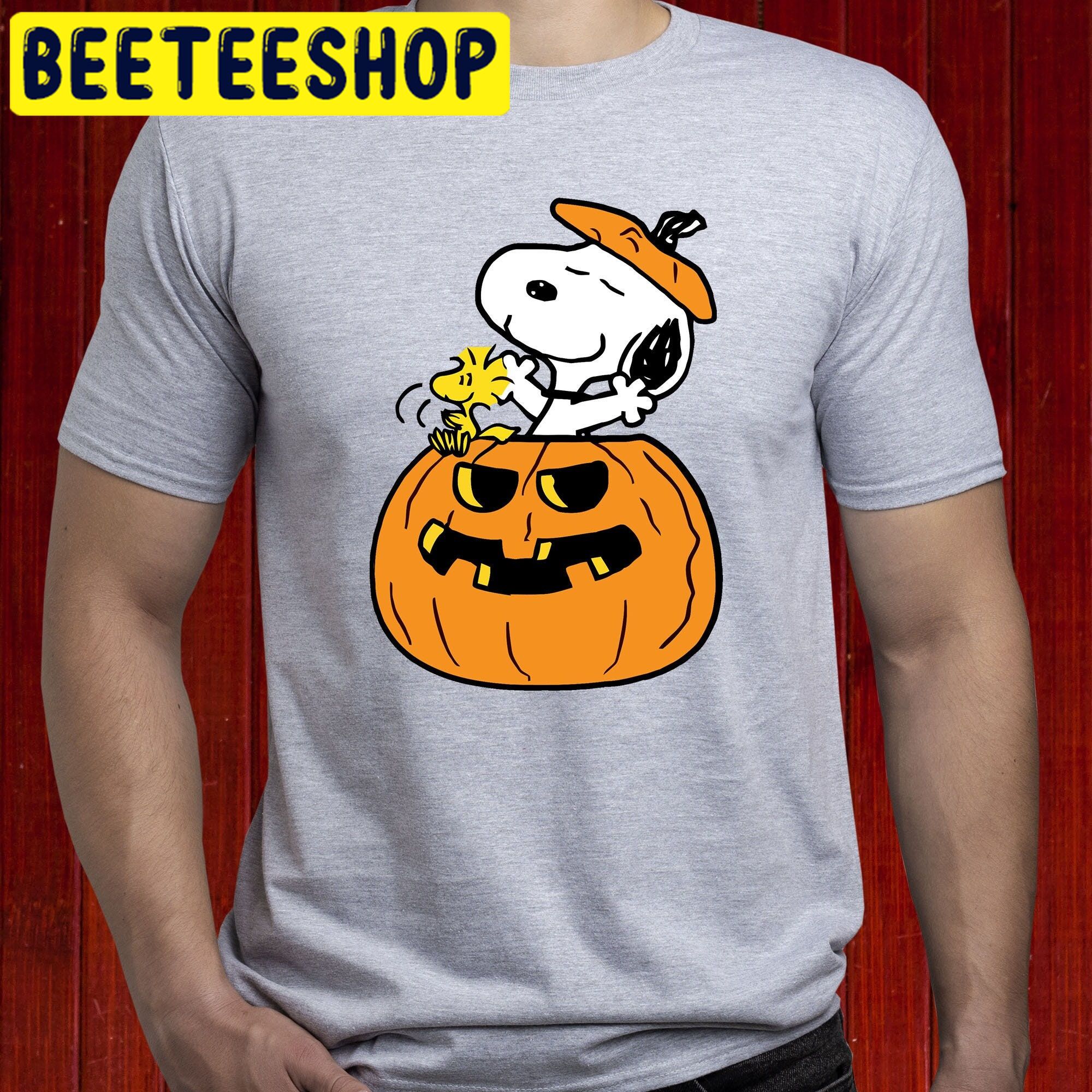 Snoopy And Woodstock Halloween Peanuts Trick Or Treat Trending Unisex Shirt Snoopy And Woodstock Halloween Peanuts Trick Or Treat Trending Unisex Shirt