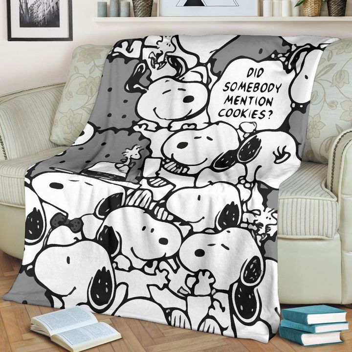 Snoopy Fleece Blanket Did Someone Mention Cookie Throw Blanket Snoopy Fleece Blanket Did Someone Mention Cookie Throw Blanket