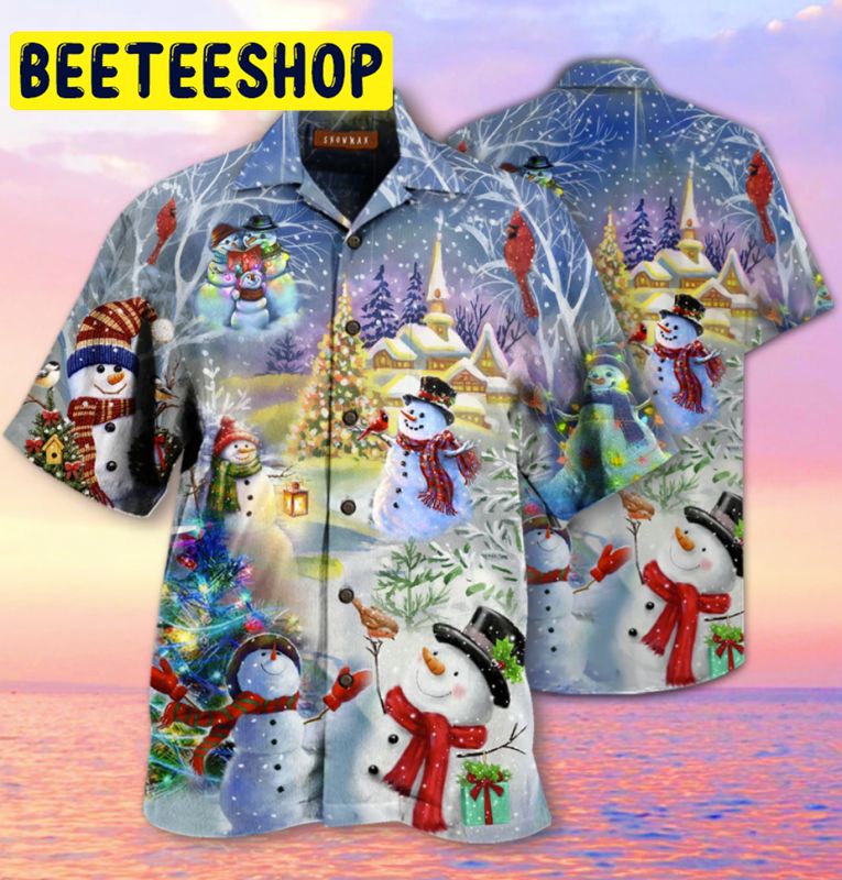 Snowman Hawaiian Shirt Snowman Hawaiian Shirt