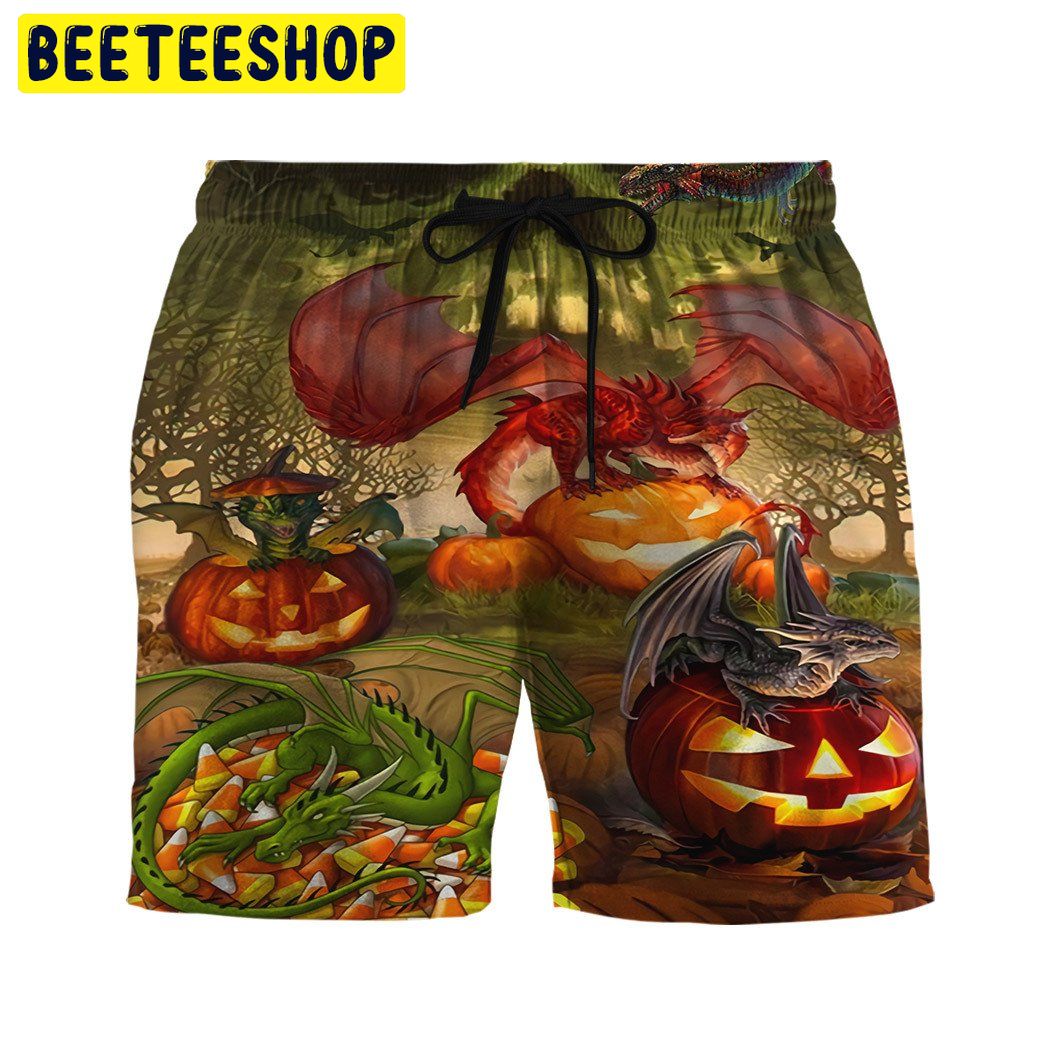 Spooky Dragon Halloween Custom Trending Hawaiian Shirt Spooky Dragon Halloween Custom Trending Hawaiian Shirt