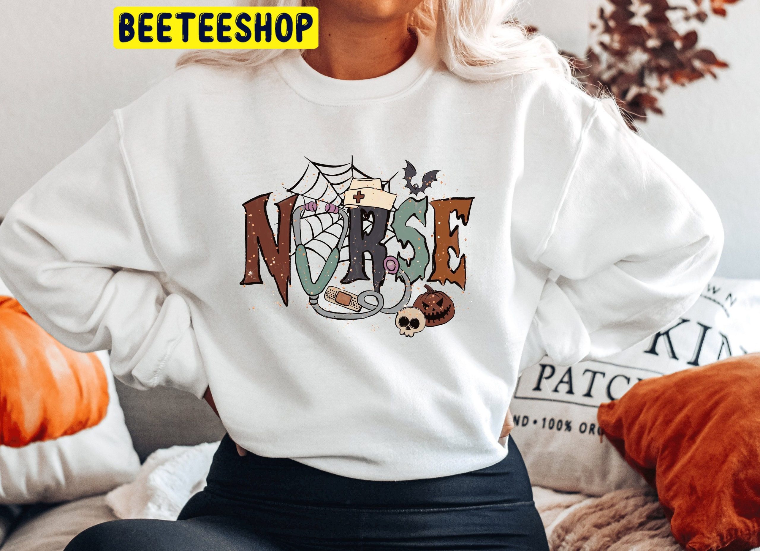 Spooky Halloween Nurse Trending Unisex Shirt Spooky Halloween Nurse Trending Unisex Shirt