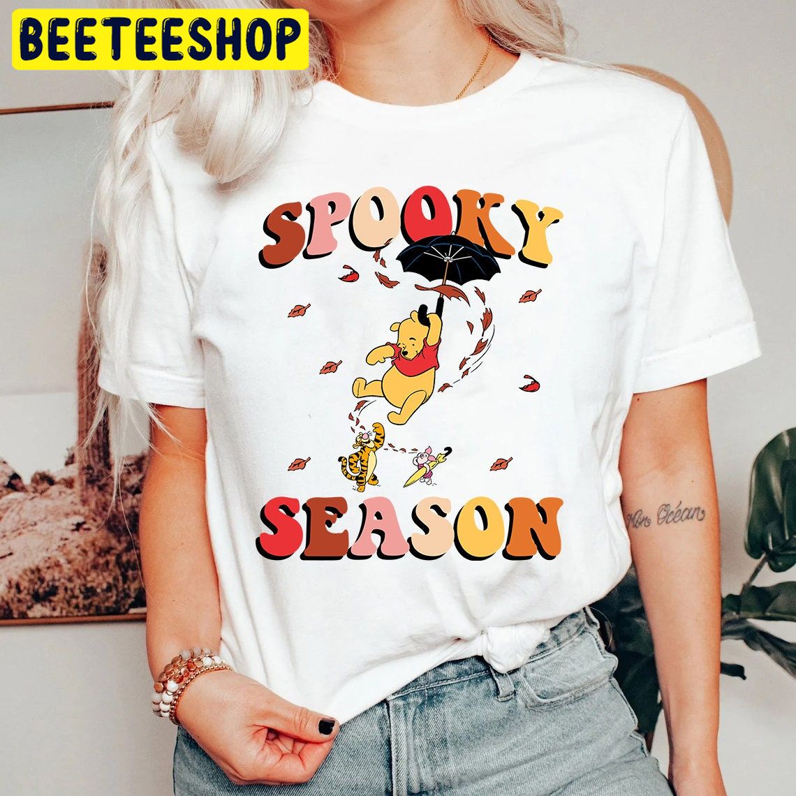 Spooky Season Winnie The Pooh And Friends Halloween Trending Unisex Shirt Spooky Season Winnie The Pooh And Friends Halloween Trending Unisex Shirt