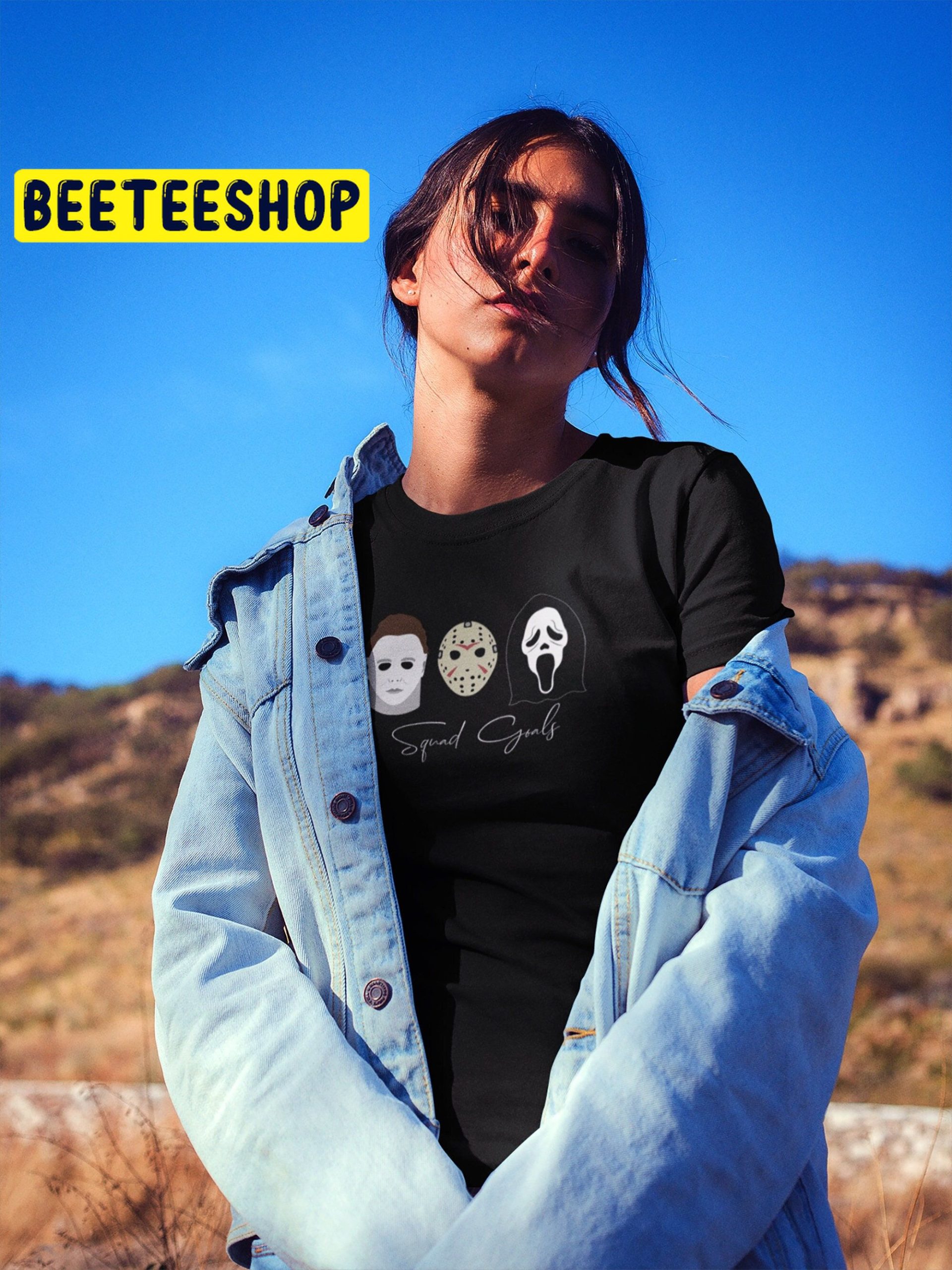 Squad Goals Retro Halloween Scream, Jason, Michael Myers, Horror Movie Trending Unisex Shirt Squad Goals Retro Halloween Scream, Jason, Michael Myers, Horror Movie Trending Unisex Shirt