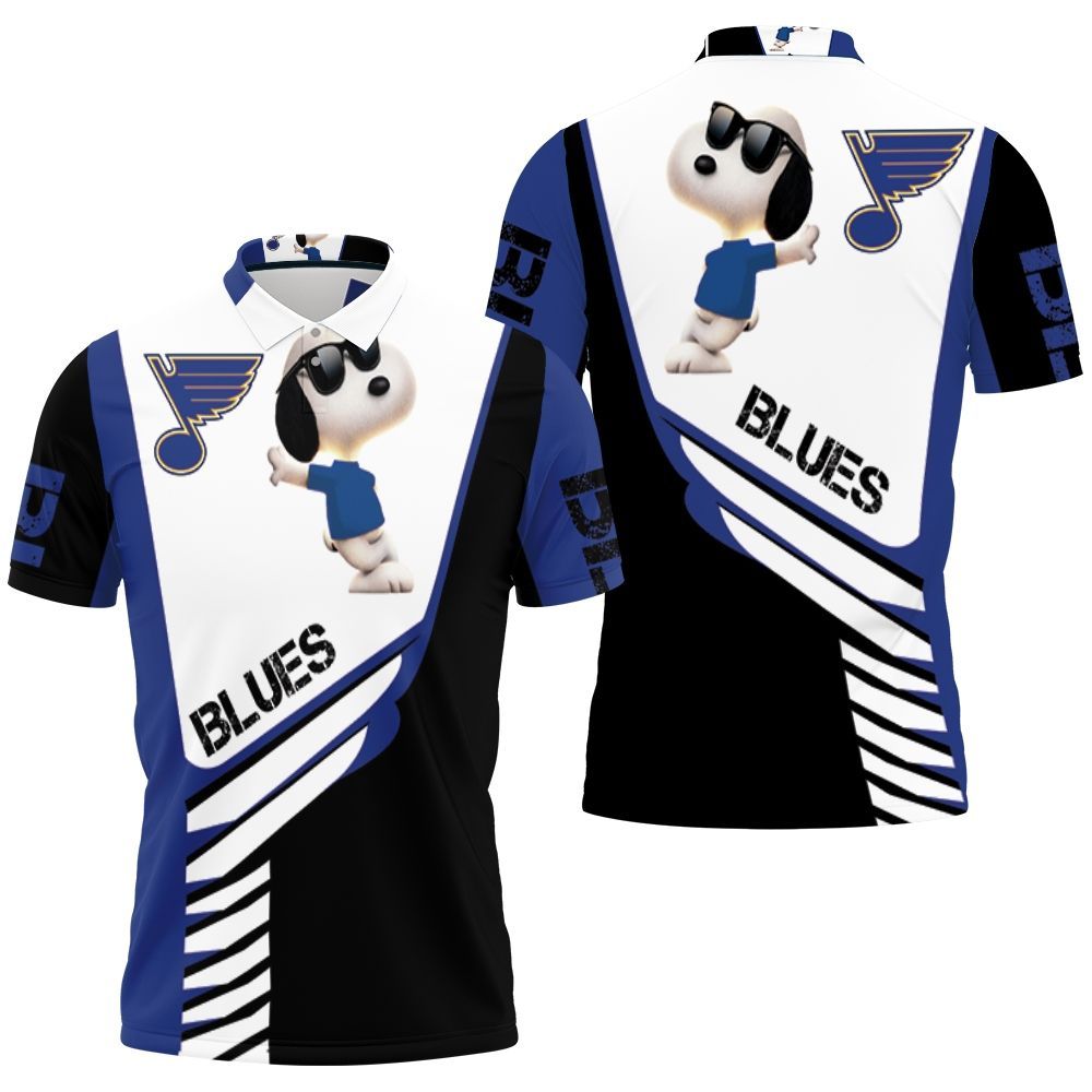 St. Louis Blues Snoopy For Fans 3D All Over Print Polo Shirt St. Louis Blues Snoopy For Fans 3D All Over Print Polo Shirt