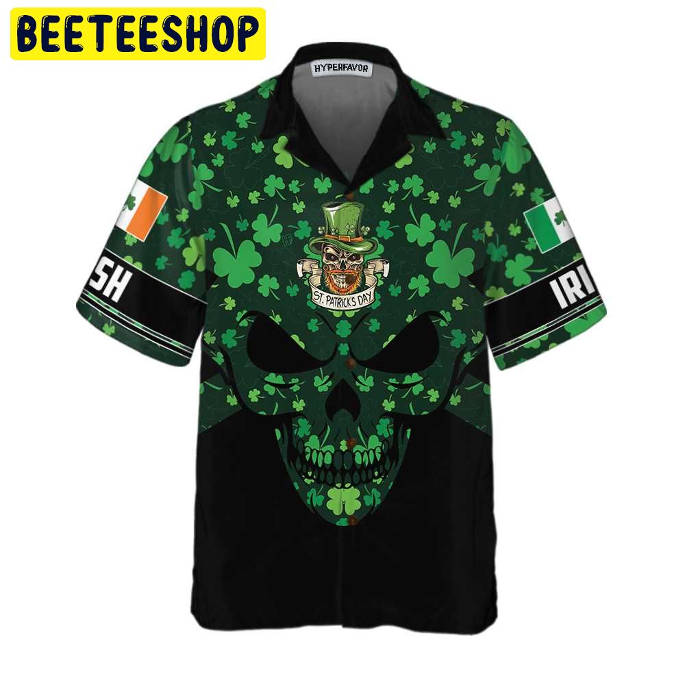 St Patrick’s Day Skull Trending Hawaiian Shirt St Patrick’s Day Skull Trending Hawaiian Shirt