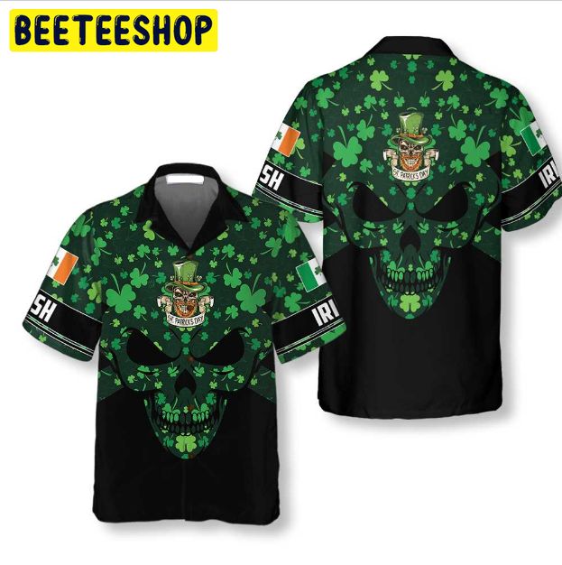 St Patrick’s Day Skull Trending Hawaiian Shirt St Patrick’s Day Skull Trending Hawaiian Shirt