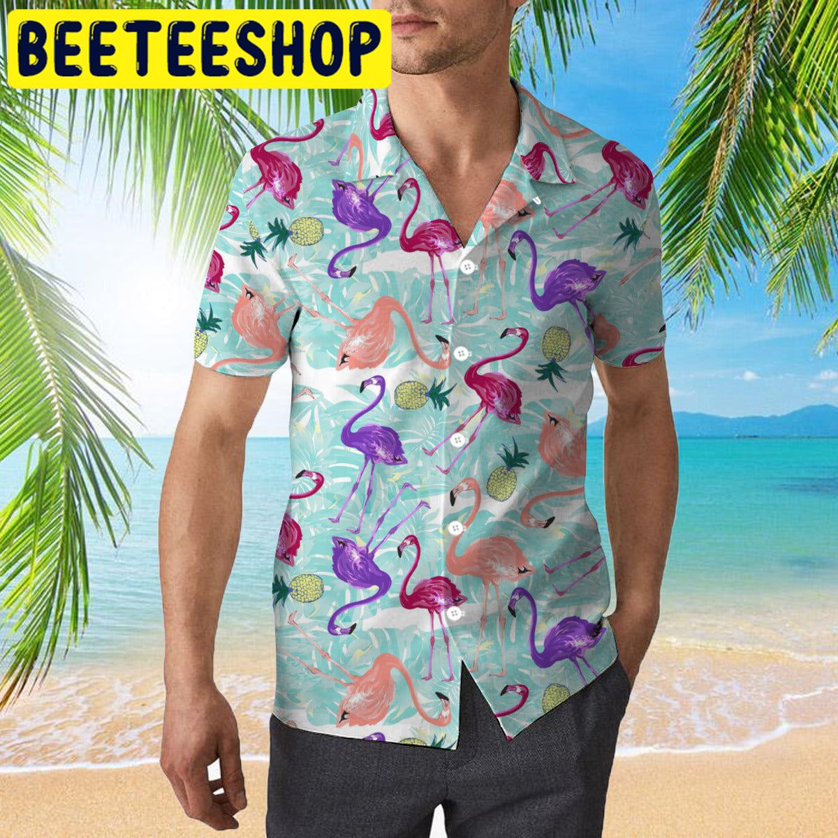 Stand Tall And Be A Fabulous Flamingo Funny Hawaiian Shirt Stand Tall And Be A Fabulous Flamingo Funny Hawaiian Shirt