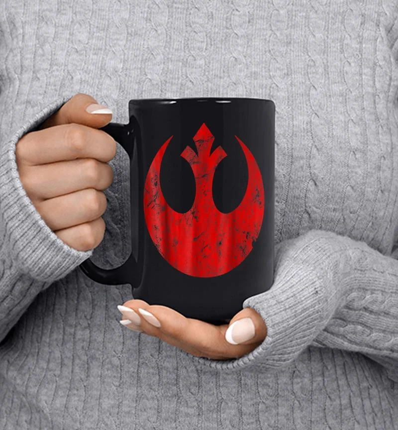 Star Wars Big Red Rebel Distressed Logo Graphic Mug Star Wars Big Red Rebel Distressed Logo Graphic Mug