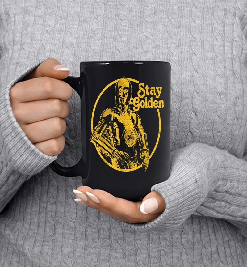 Star Wars C-3po Stay Golden Mug Star Wars C-3po Stay Golden Mug