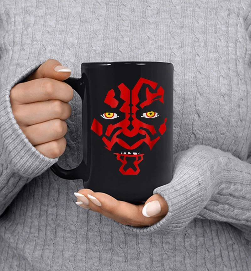 Star Wars Darth Maul Hooded Face Creeping Graphic Mug Star Wars Darth Maul Hooded Face Creeping Graphic Mug