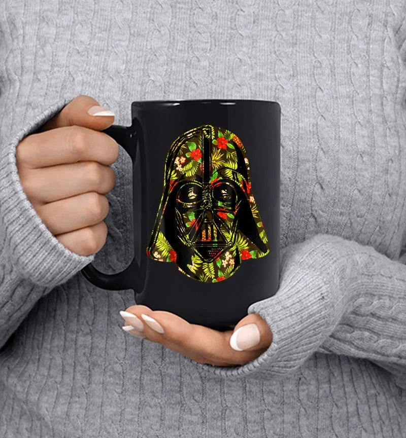 Star Wars Hawaiian Print Darth Vader Helmet Graphic Mug Star Wars Hawaiian Print Darth Vader Helmet Graphic Mug