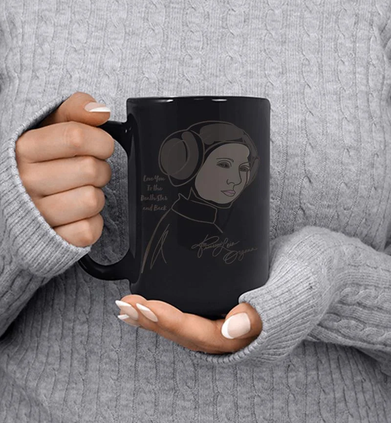 Star Wars Princess Leia Death Star Love Mug Star Wars Princess Leia Death Star Love Mug