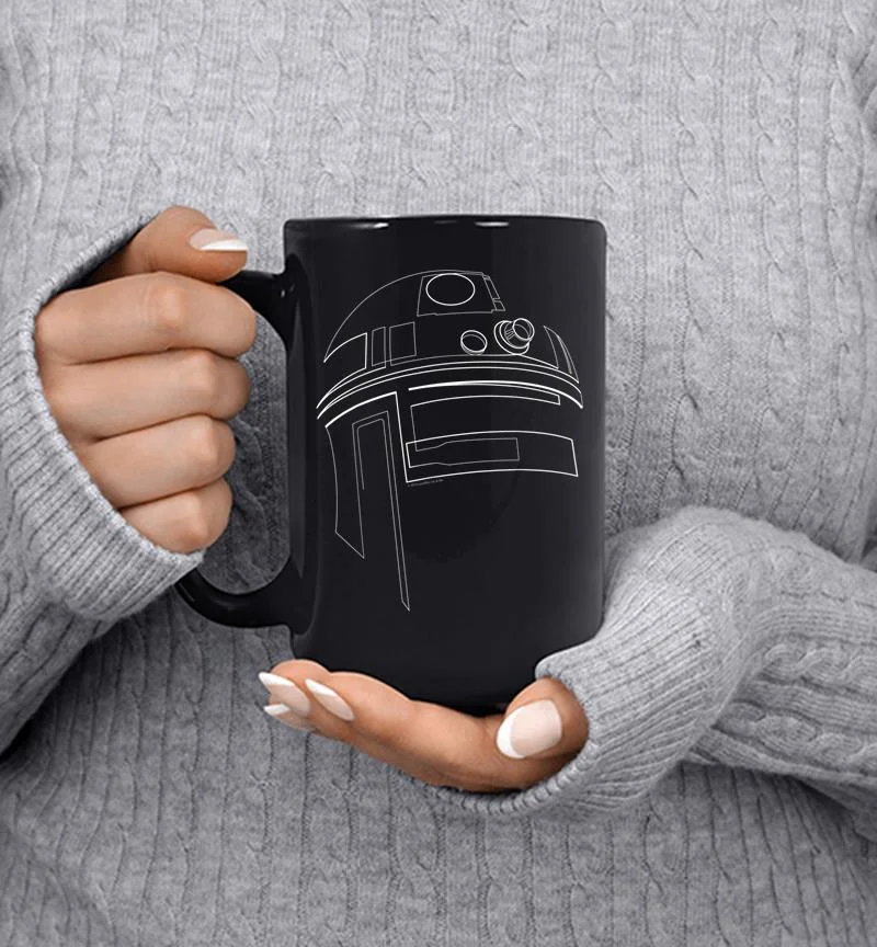 Star Wars R2-d2 Outline Graphic Mug Star Wars R2-d2 Outline Graphic Mug