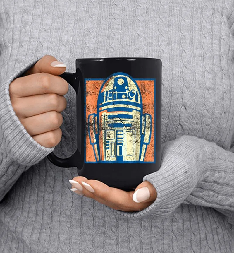 Star Wars R2-d2 Vintage Distressed Retro Cartoon Mug Star Wars R2-d2 Vintage Distressed Retro Cartoon Mug