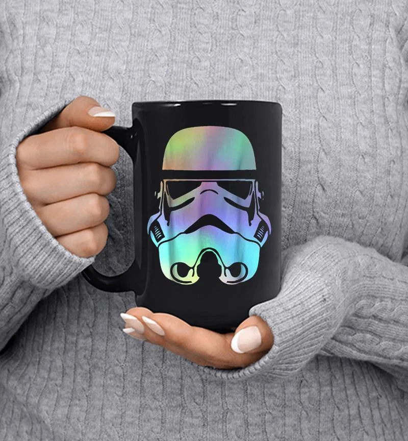 Star Wars Storm Trooper Neon Rainbow Graphic Mug Star Wars Storm Trooper Neon Rainbow Graphic Mug