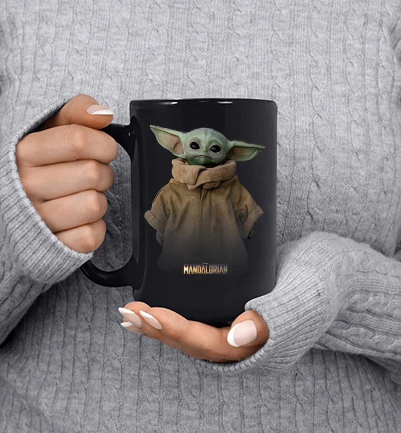 Star Wars The Mandalorian Logo The Child Simple Portrait Mug Star Wars The Mandalorian Logo The Child Simple Portrait Mug