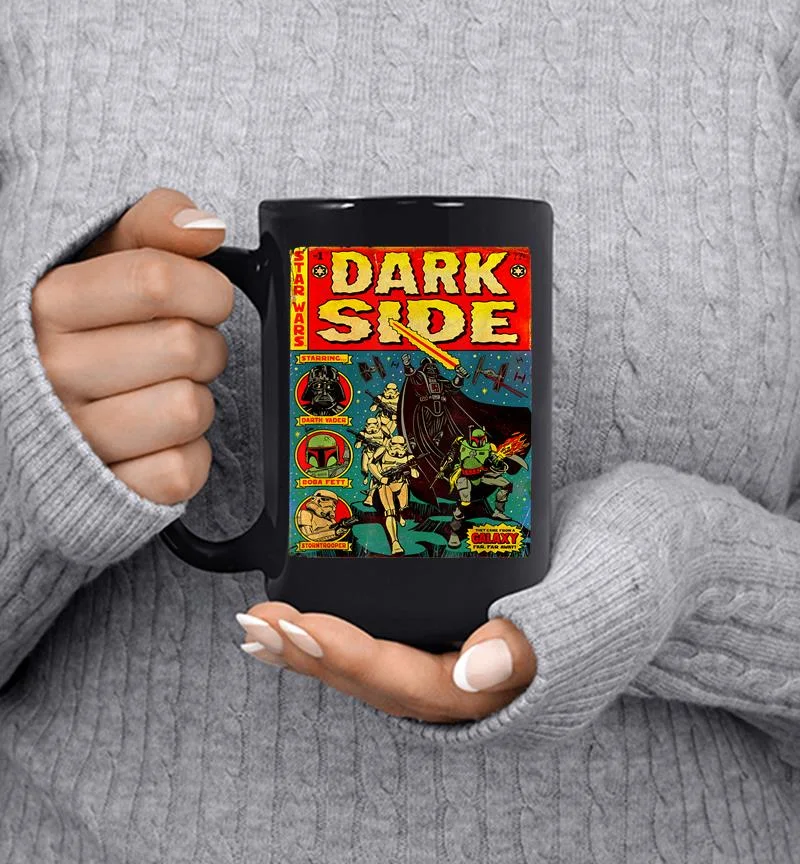 Star Wars Vader Dark Side Retro Comic Cover Graphic Mug Star Wars Vader Dark Side Retro Comic Cover Graphic Mug