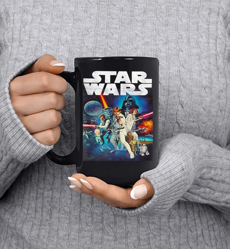 Star Wars Vintage Cast Poster Mug Star Wars Vintage Cast Poster Mug