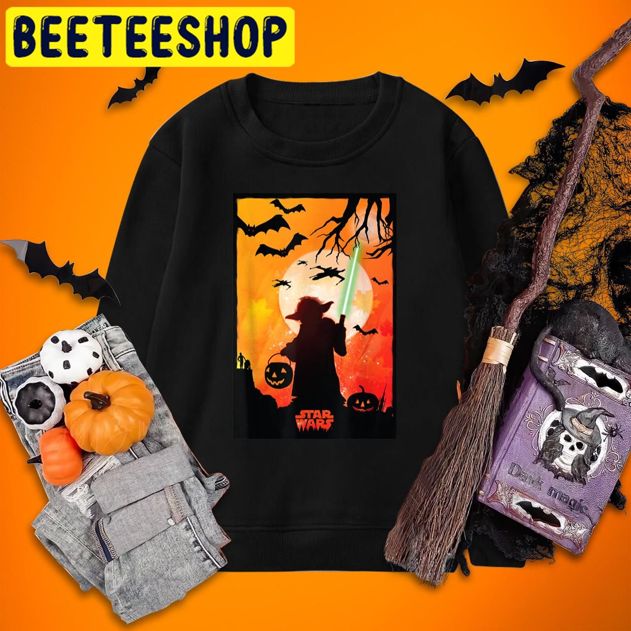 Star Wars Yoda Silhouette Halloween Trending Unisex T-Shirt Star Wars Yoda Silhouette Halloween Trending Unisex T-Shirt