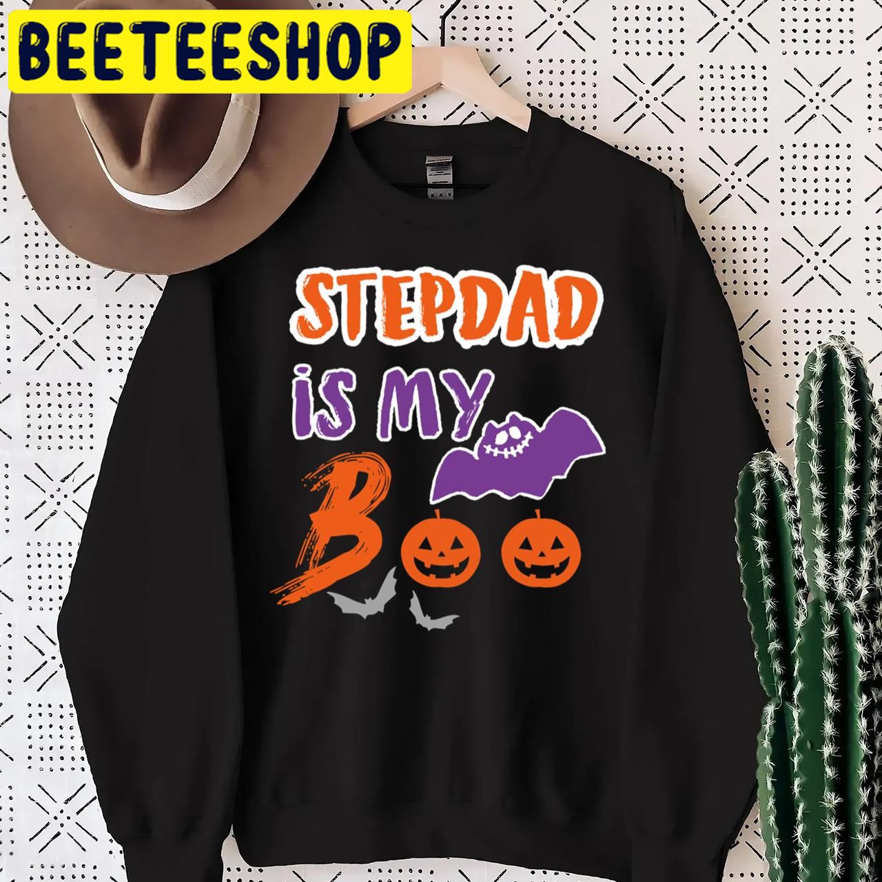Stepdad Is My BOO Stepdad Halloween Trending Unisex T-Shirt Stepdad Is My BOO Stepdad Halloween Trending Unisex T-Shirt