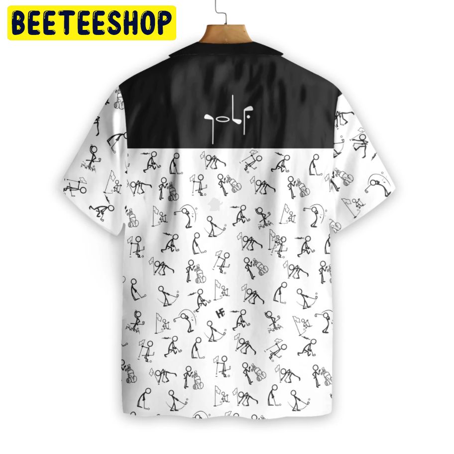 Stickfigures Playing Golf Trending Hawaiian Shirt Stickfigures Playing Golf Trending Hawaiian Shirt