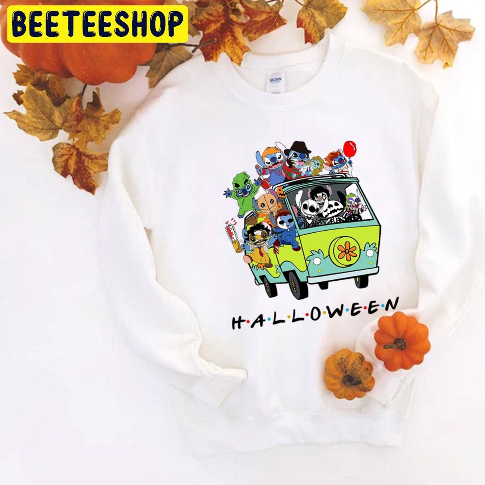 Stitch And Friends Horror Movie Halloween Trending Unisex T-Shirt Stitch And Friends Horror Movie Halloween Trending Unisex T-Shirt