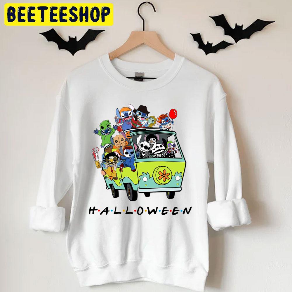 Stitch And Friends Horror Movie Halloween Trending Unisex T-Shirt Stitch And Friends Horror Movie Halloween Trending Unisex T-Shirt