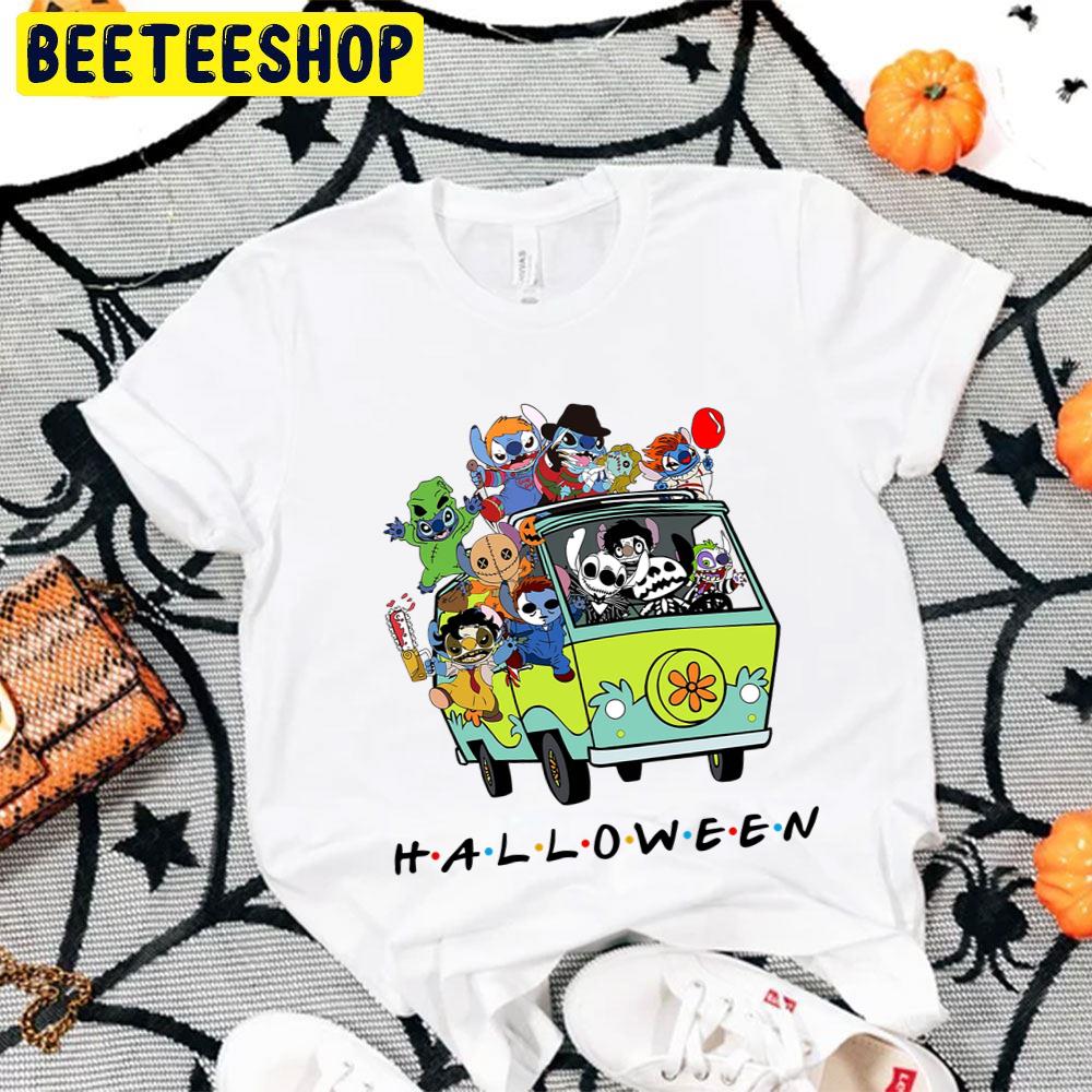 Stitch And Friends Horror Movie Halloween Trending Unisex T-Shirt Stitch And Friends Horror Movie Halloween Trending Unisex T-Shirt
