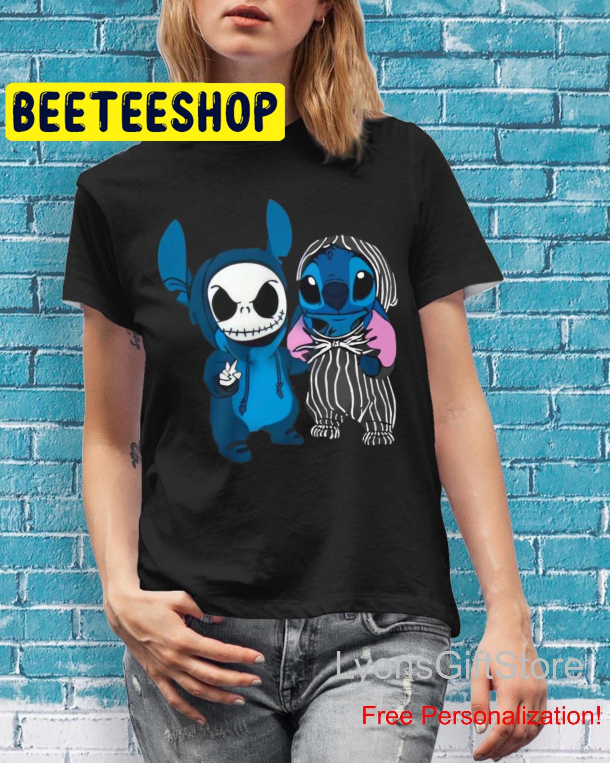 Stitch And Jack Skellington Funny Best Friends HalloweenTrending Unisex Shirt Stitch And Jack Skellington Funny Best Friends HalloweenTrending Unisex Shirt